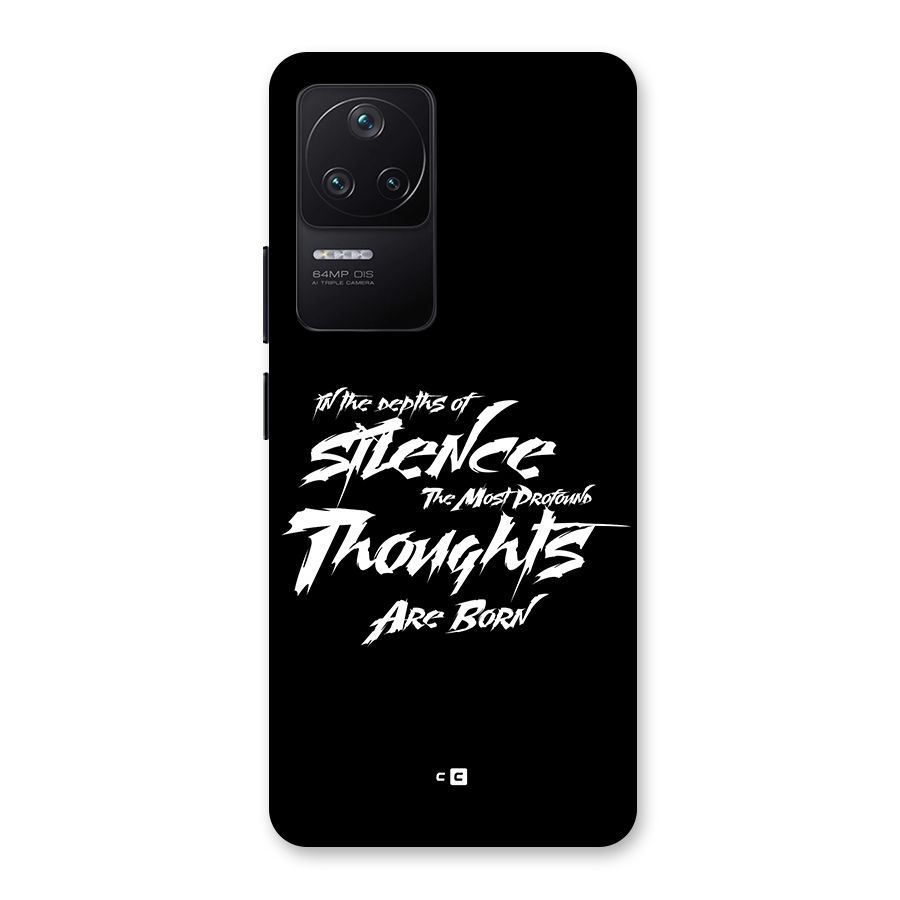 Silent Thoughts Back Case for Poco F4 5G
