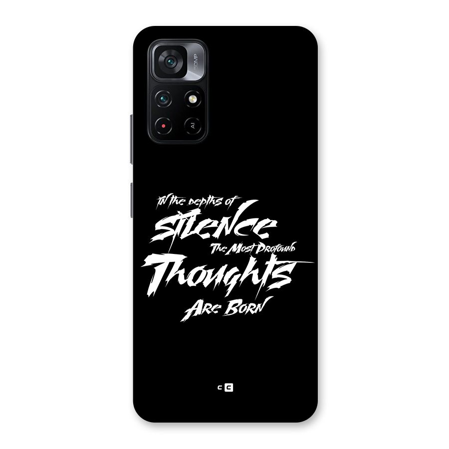 Silent Thoughts Back Case for Poco M4 Pro 5G
