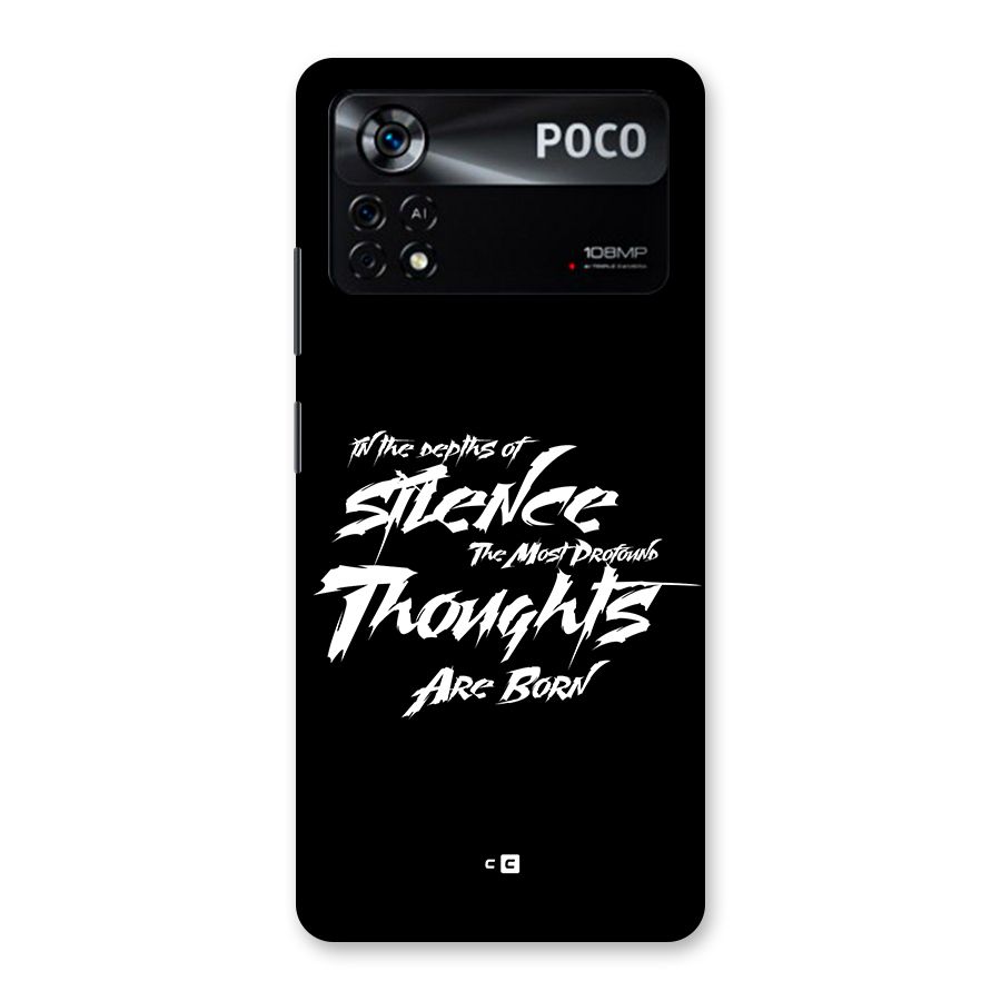 Silent Thoughts Back Case for Poco X4 Pro 5G