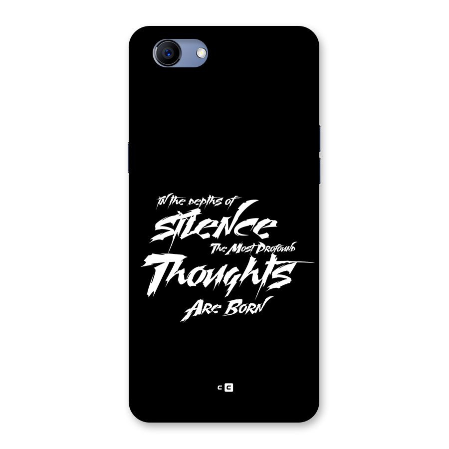 Silent Thoughts Back Case for Realme 1