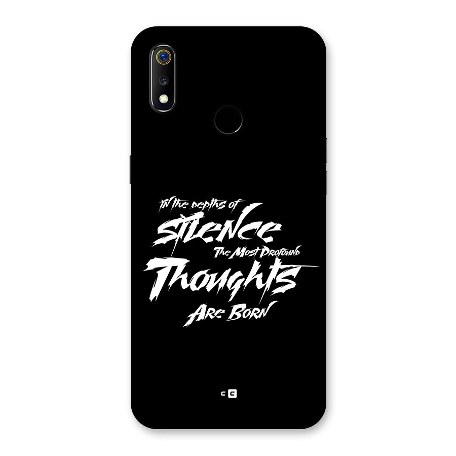 Silent Thoughts Back Case for Realme 3