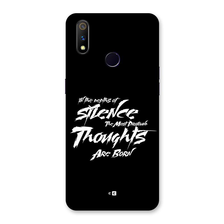 Silent Thoughts Back Case for Realme 3 Pro