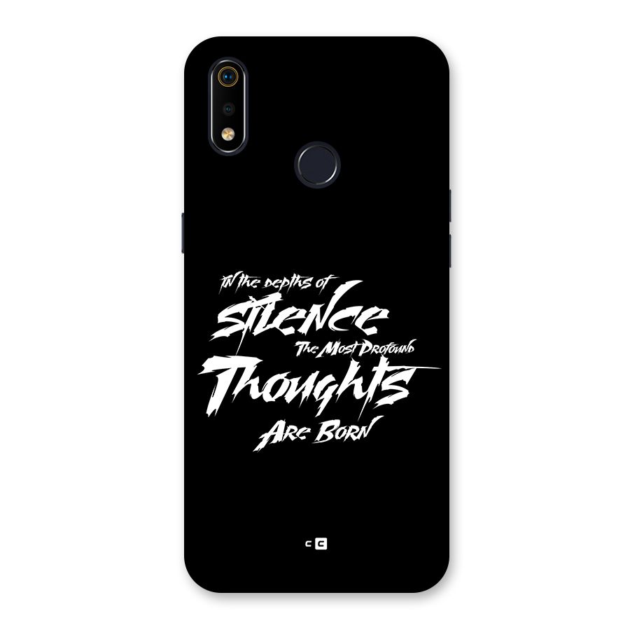 Silent Thoughts Back Case for Realme 3i