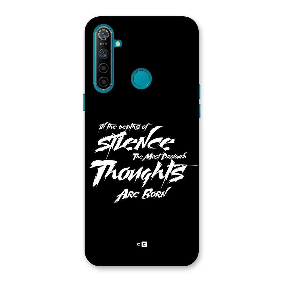 Silent Thoughts Back Case for Realme 5i
