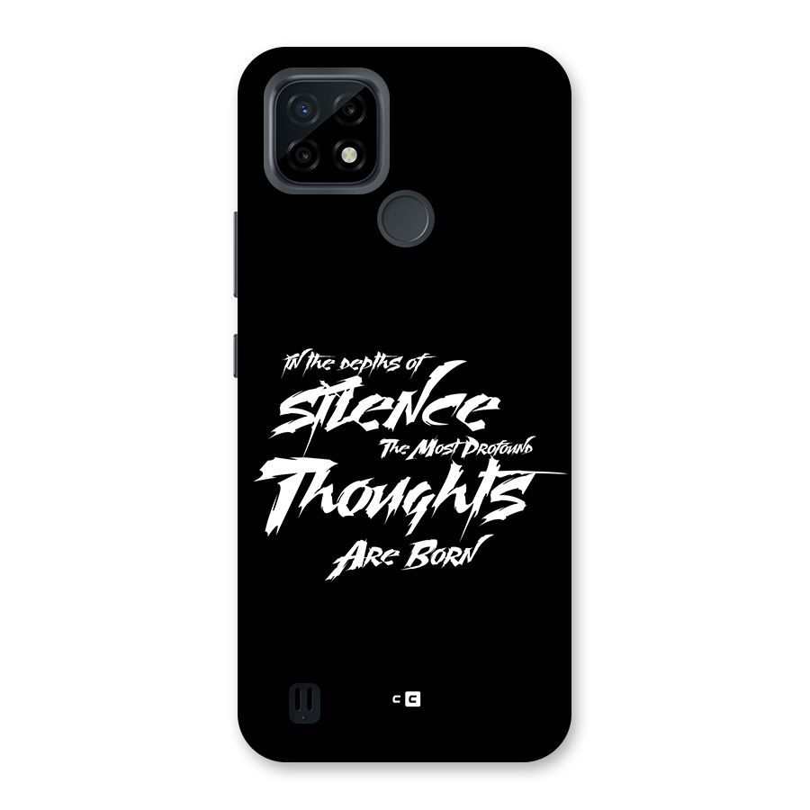 Silent Thoughts Back Case for Realme C21