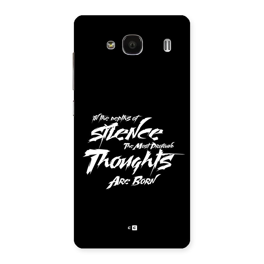 Silent Thoughts Back Case for Redmi 2 Prime
