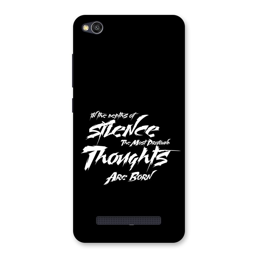 Silent Thoughts Back Case for Redmi 4A