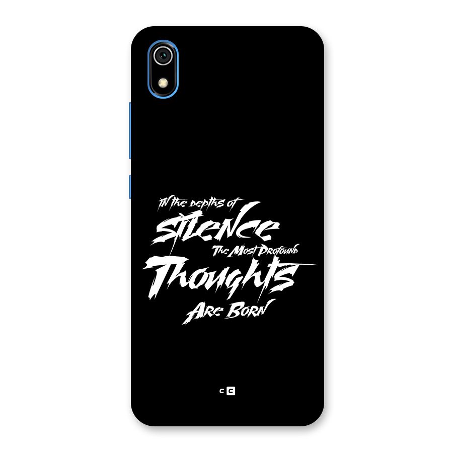 Silent Thoughts Back Case for Redmi 7A