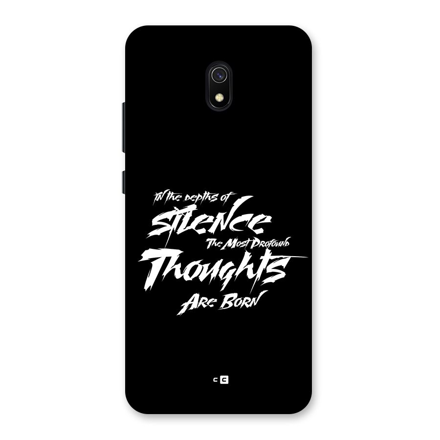 Silent Thoughts Back Case for Redmi 8A