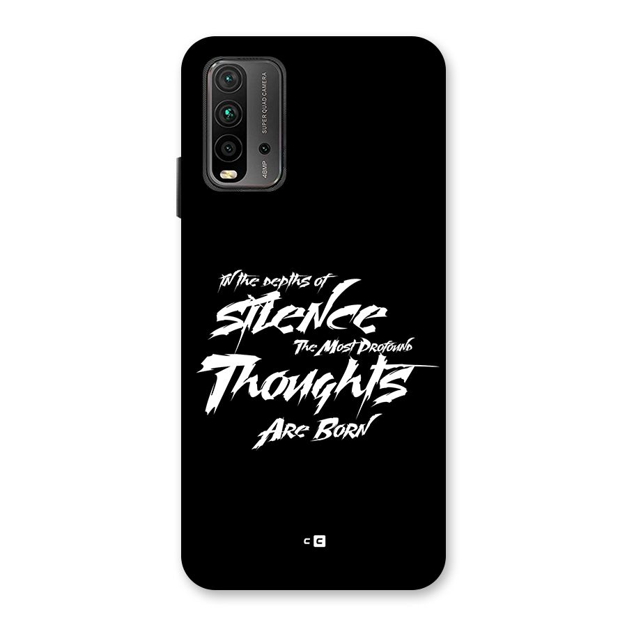 Silent Thoughts Back Case for Redmi 9 Power