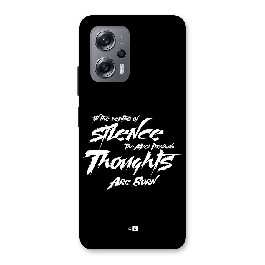 Silent Thoughts Back Case for Redmi K50i