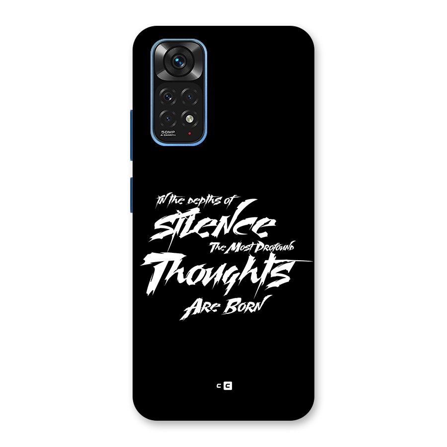 Silent Thoughts Back Case for Redmi Note 11S