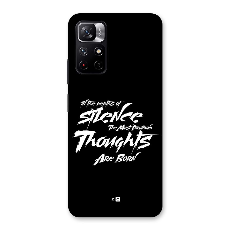 Silent Thoughts Back Case for Redmi Note 11T 5G