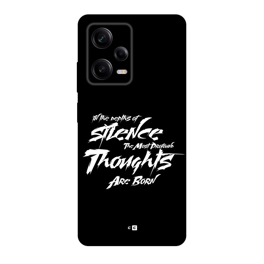 Silent Thoughts Back Case for Redmi Note 12 Pro