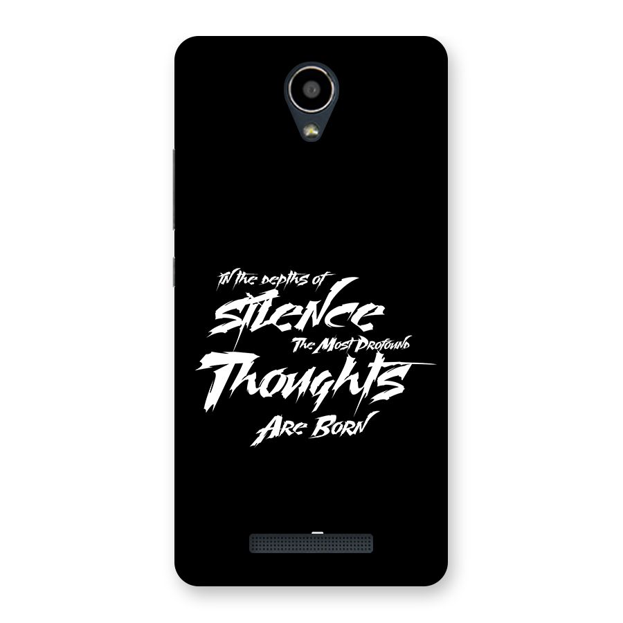 Silent Thoughts Back Case for Redmi Note 2