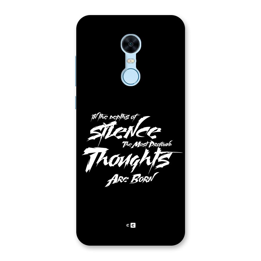 Silent Thoughts Back Case for Redmi Note 5