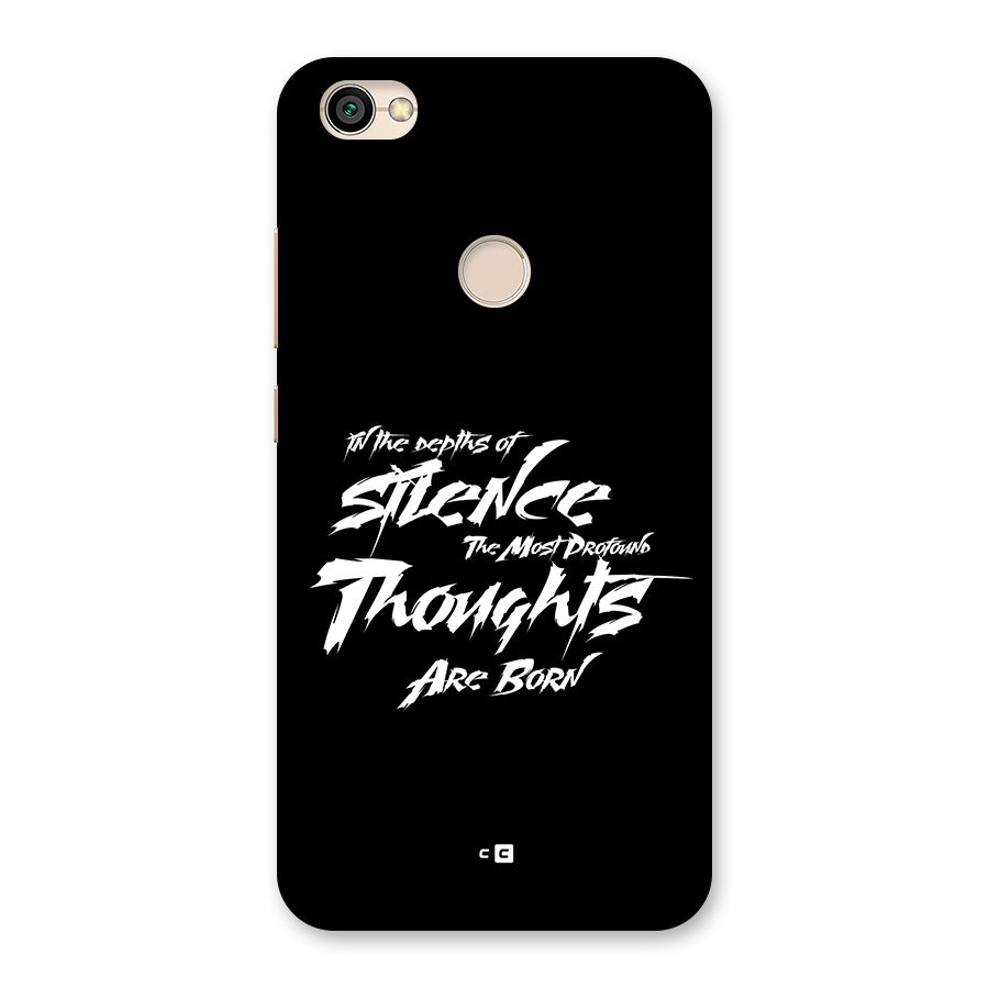 Silent Thoughts Back Case for Redmi Y1 2017