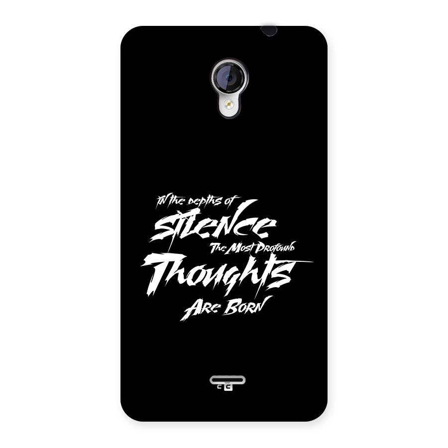 Silent Thoughts Back Case for Unite 2 A106
