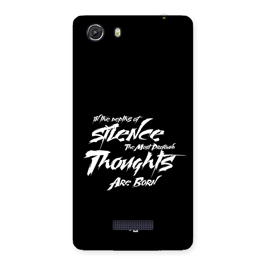 Silent Thoughts Back Case for Unite 3