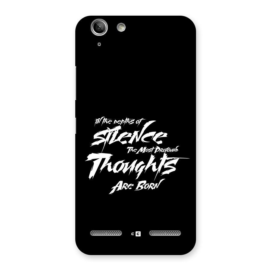 Silent Thoughts Back Case for Vibe K5