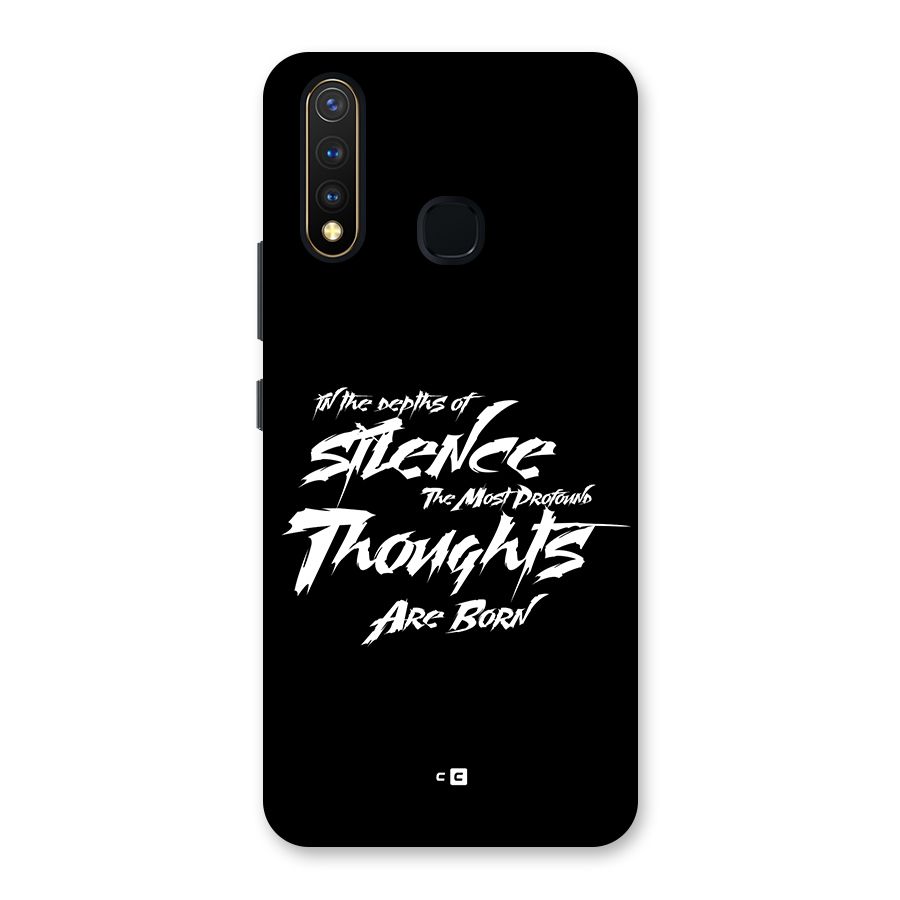 Silent Thoughts Back Case for Vivo U20