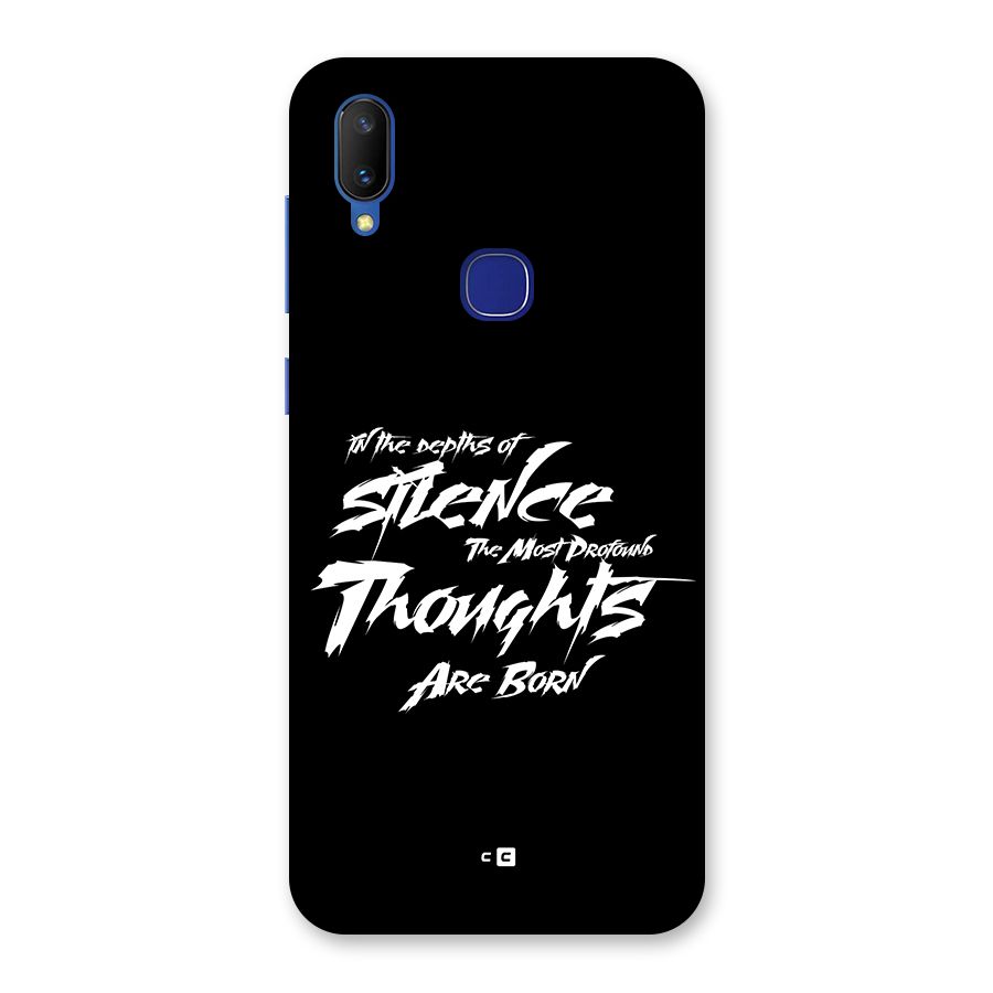 Silent Thoughts Back Case for Vivo V11