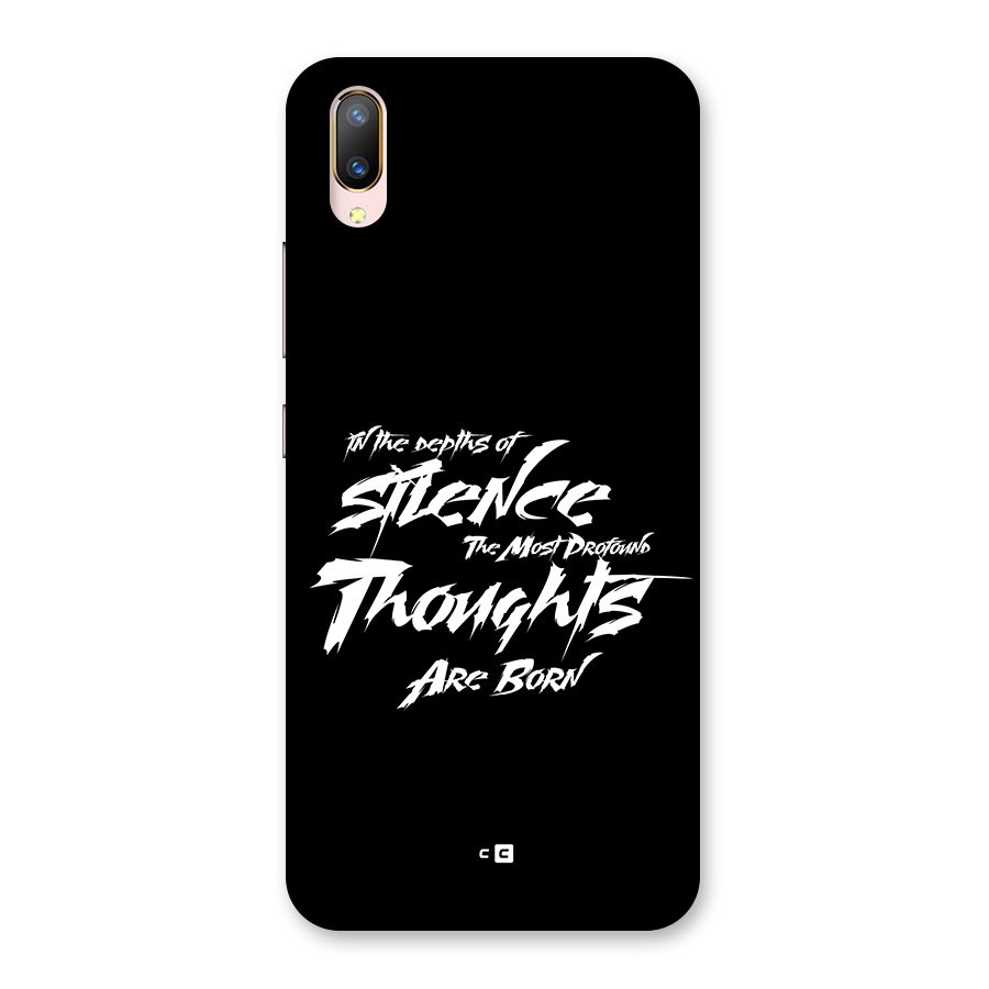 Silent Thoughts Back Case for Vivo V11 Pro