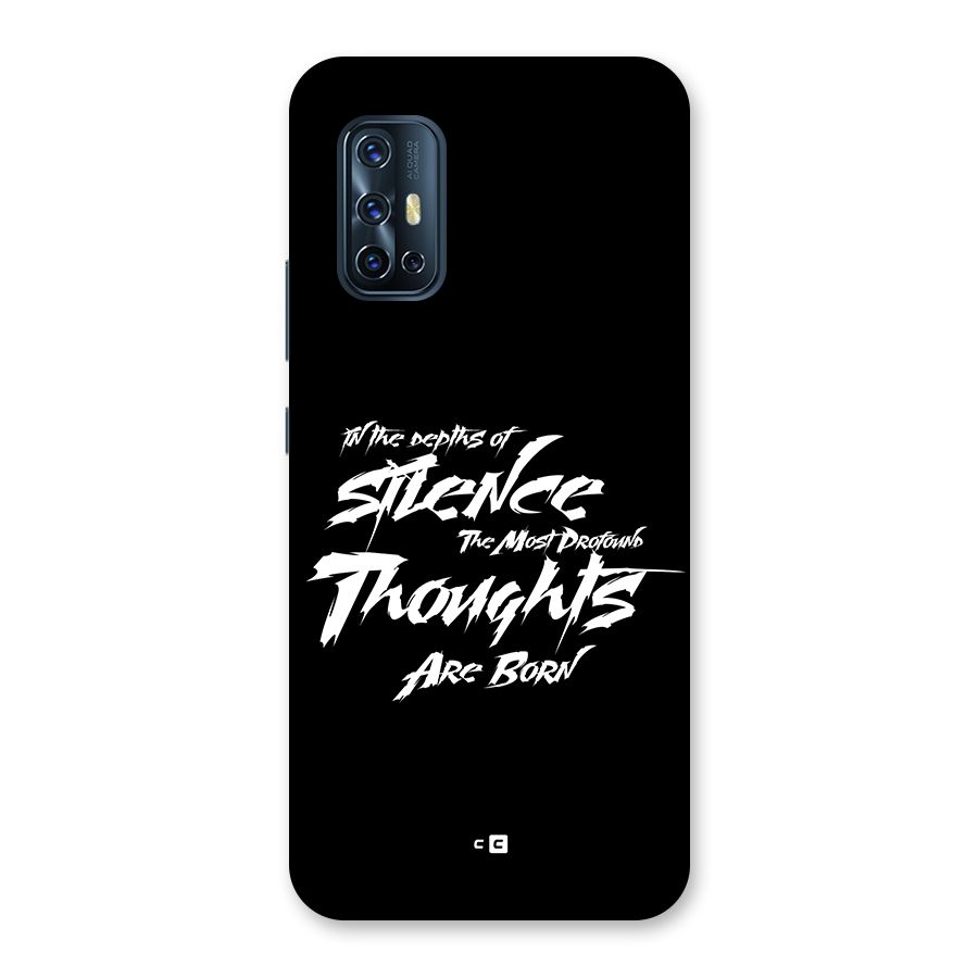 Silent Thoughts Back Case for Vivo V17