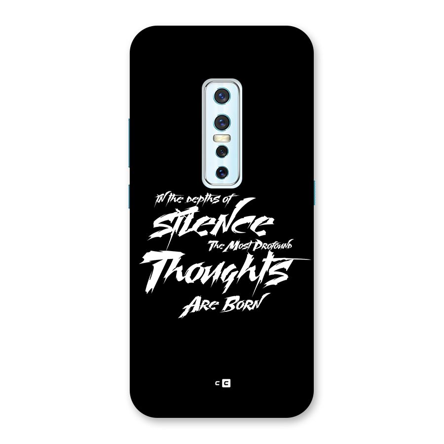 Silent Thoughts Back Case for Vivo V17 Pro