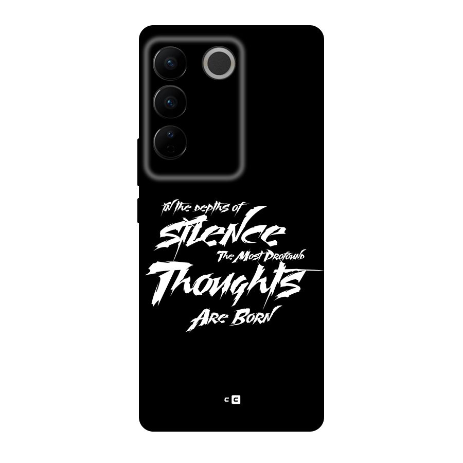 Silent Thoughts Back Case for Vivo V27