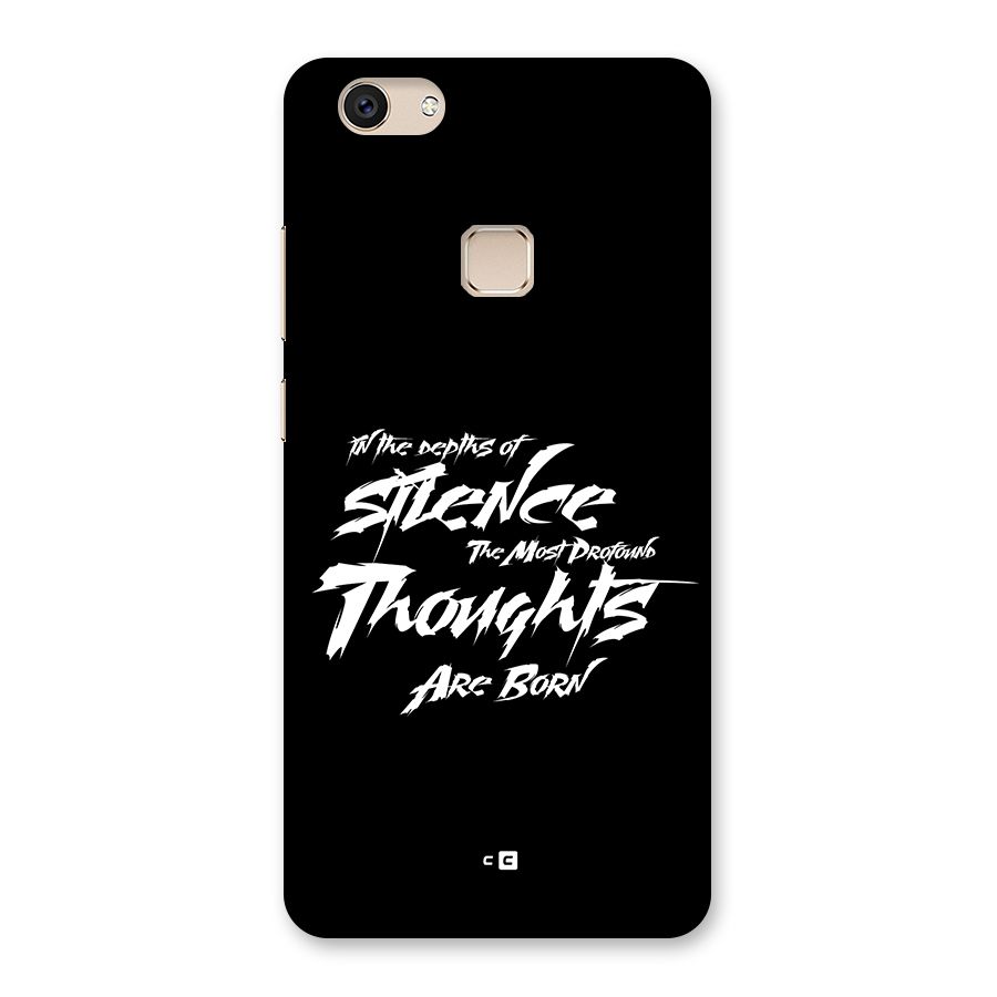 Silent Thoughts Back Case for Vivo V7