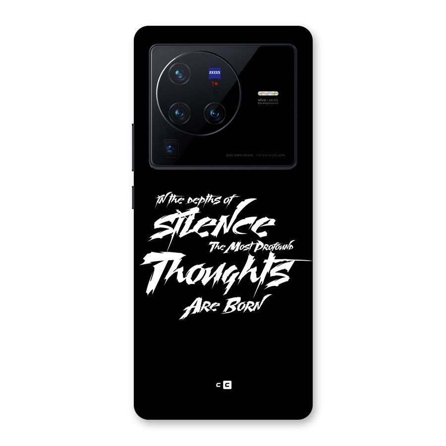 Silent Thoughts Back Case for Vivo X80 Pro