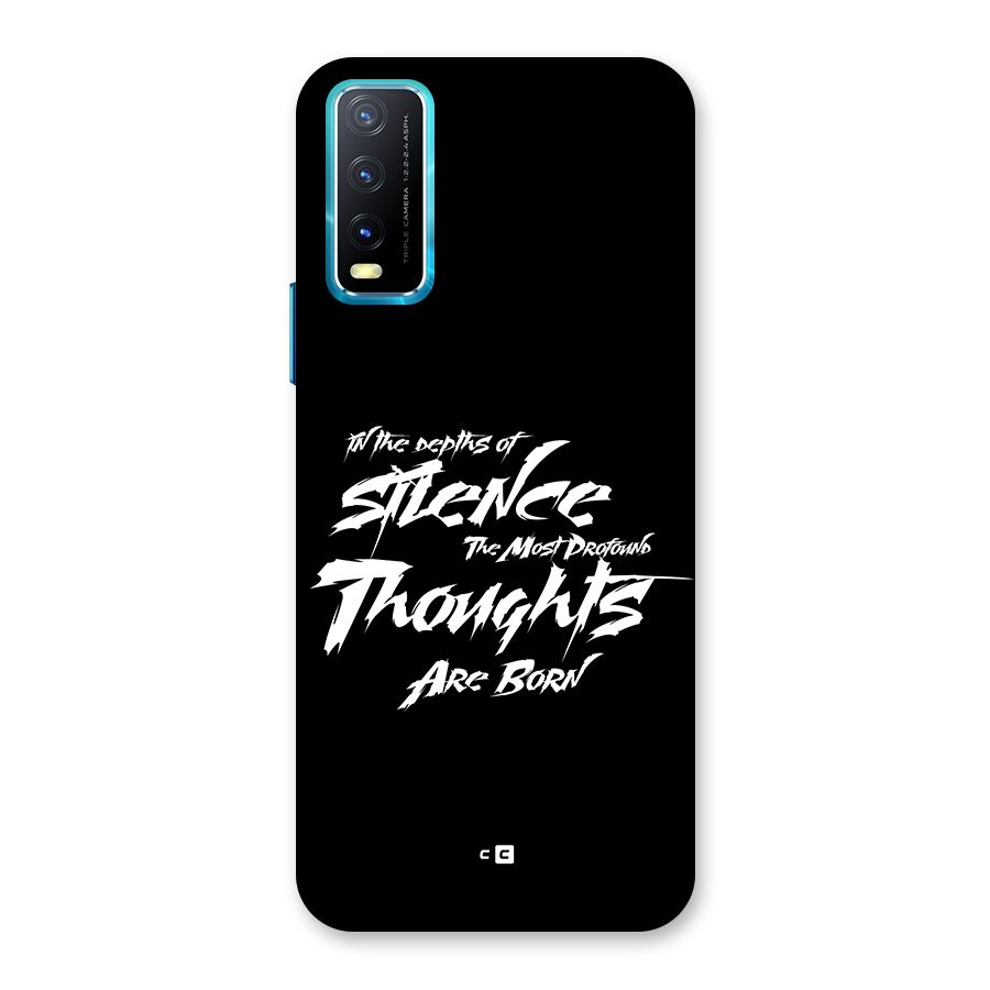 Silent Thoughts Back Case for Vivo Y20