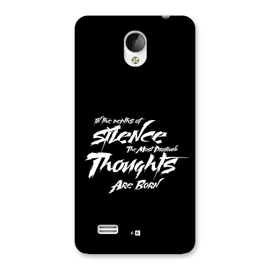 Silent Thoughts Back Case for Vivo Y21