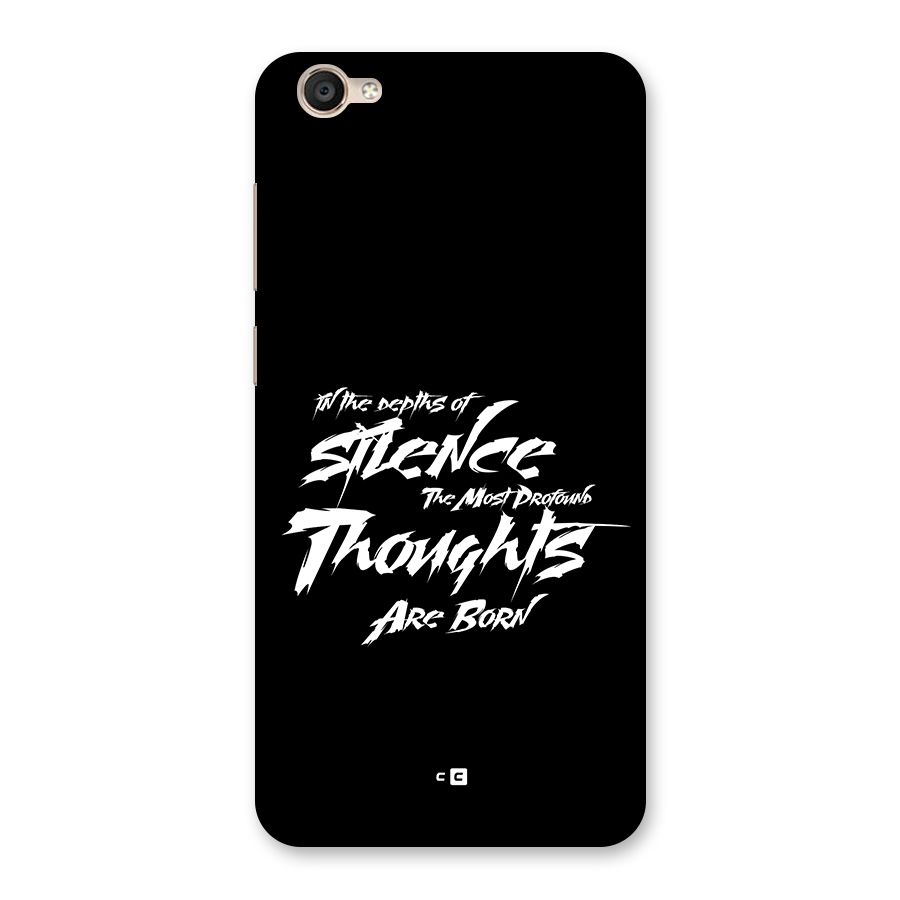 Silent Thoughts Back Case for Vivo Y55s