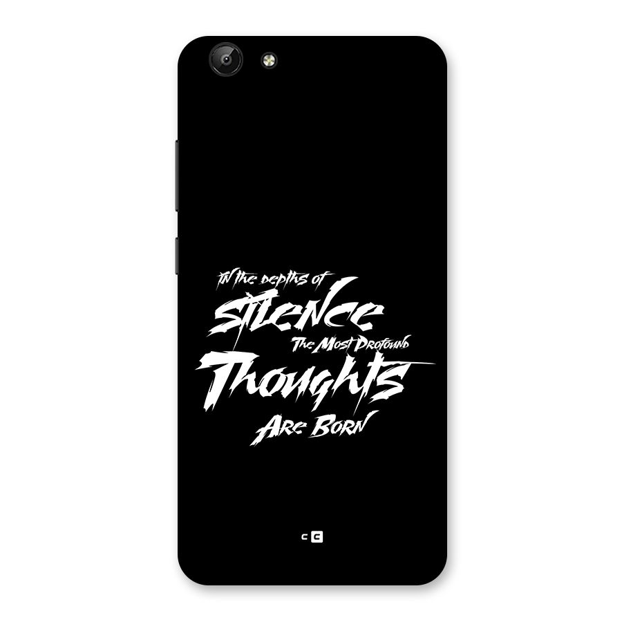Silent Thoughts Back Case for Vivo Y69