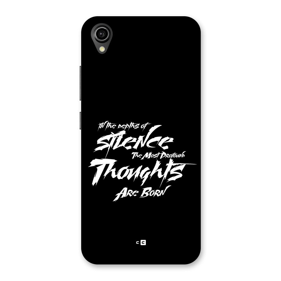 Silent Thoughts Back Case for Vivo Y90