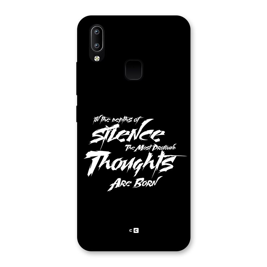 Silent Thoughts Back Case for Vivo Y93