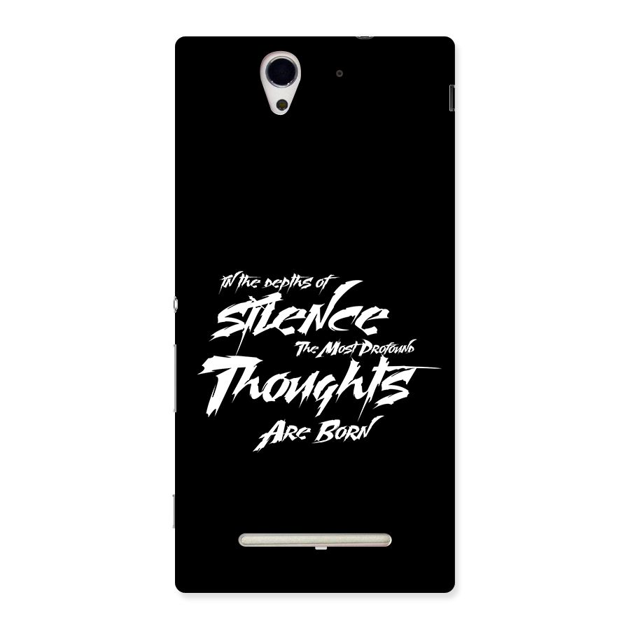 Silent Thoughts Back Case for Xperia C3