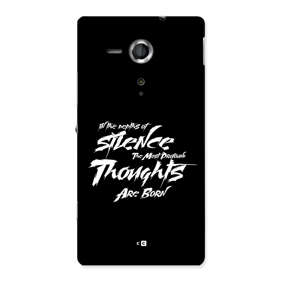 Silent Thoughts Back Case for Xperia Sp