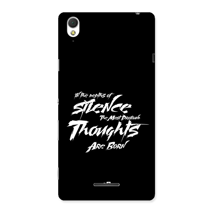 Silent Thoughts Back Case for Xperia T3