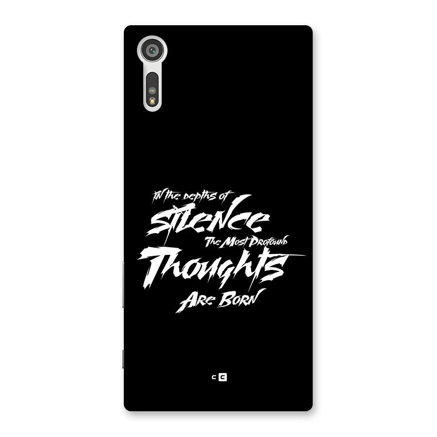 Silent Thoughts Back Case for Xperia XZ