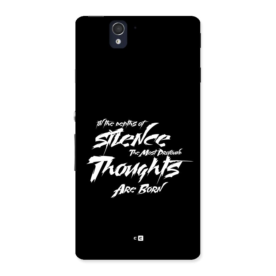 Silent Thoughts Back Case for Xperia Z