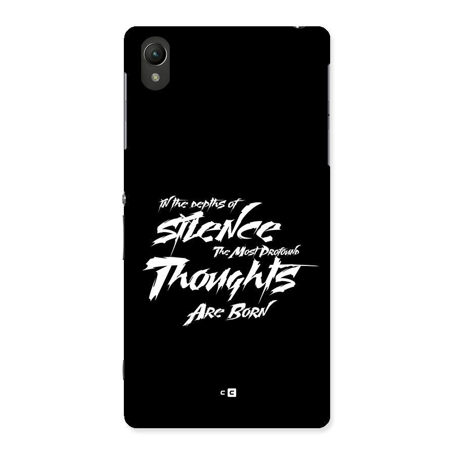 Silent Thoughts Back Case for Xperia Z2