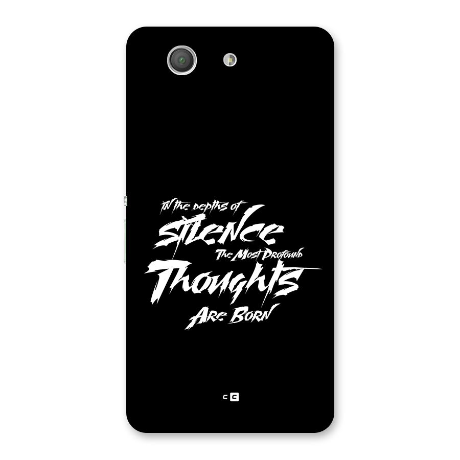Silent Thoughts Back Case for Xperia Z3 Compact