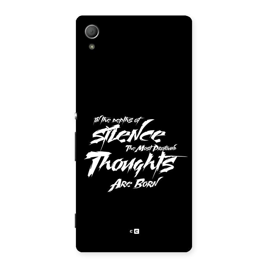 Silent Thoughts Back Case for Xperia Z3 Plus