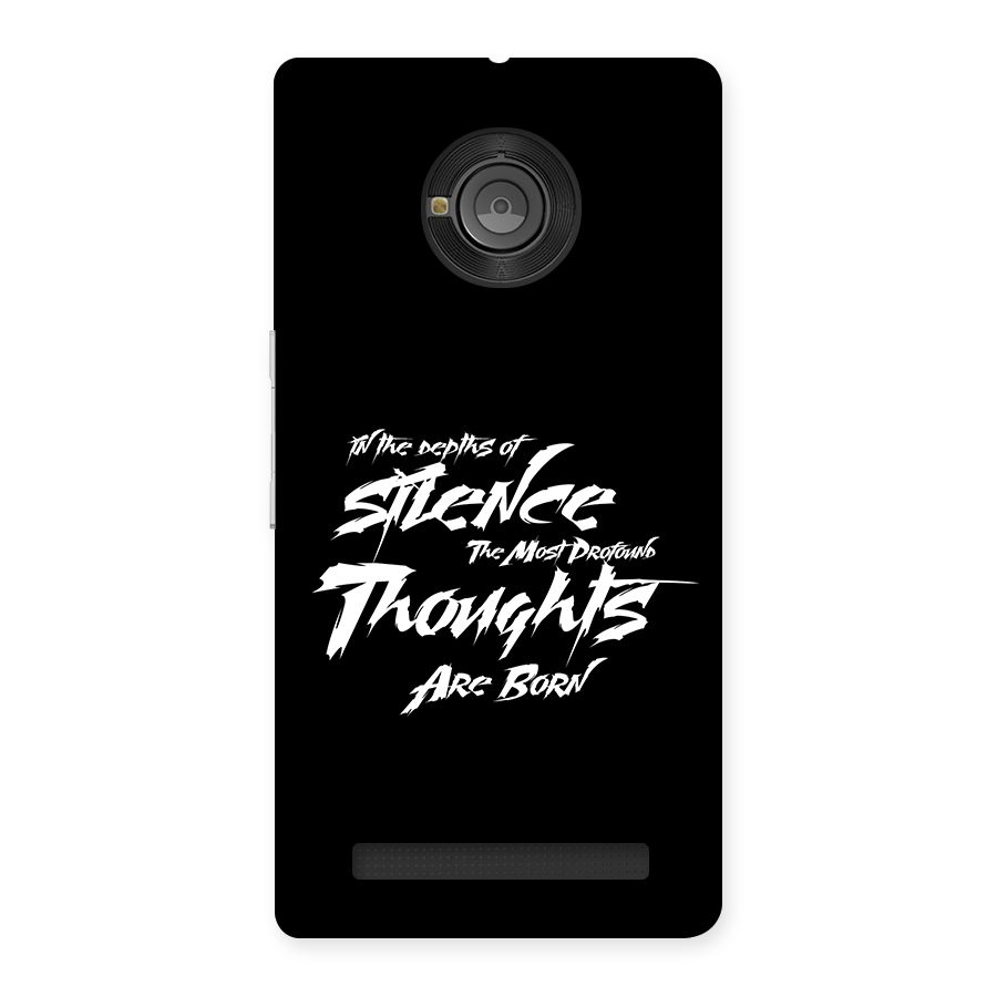 Silent Thoughts Back Case for Yunique