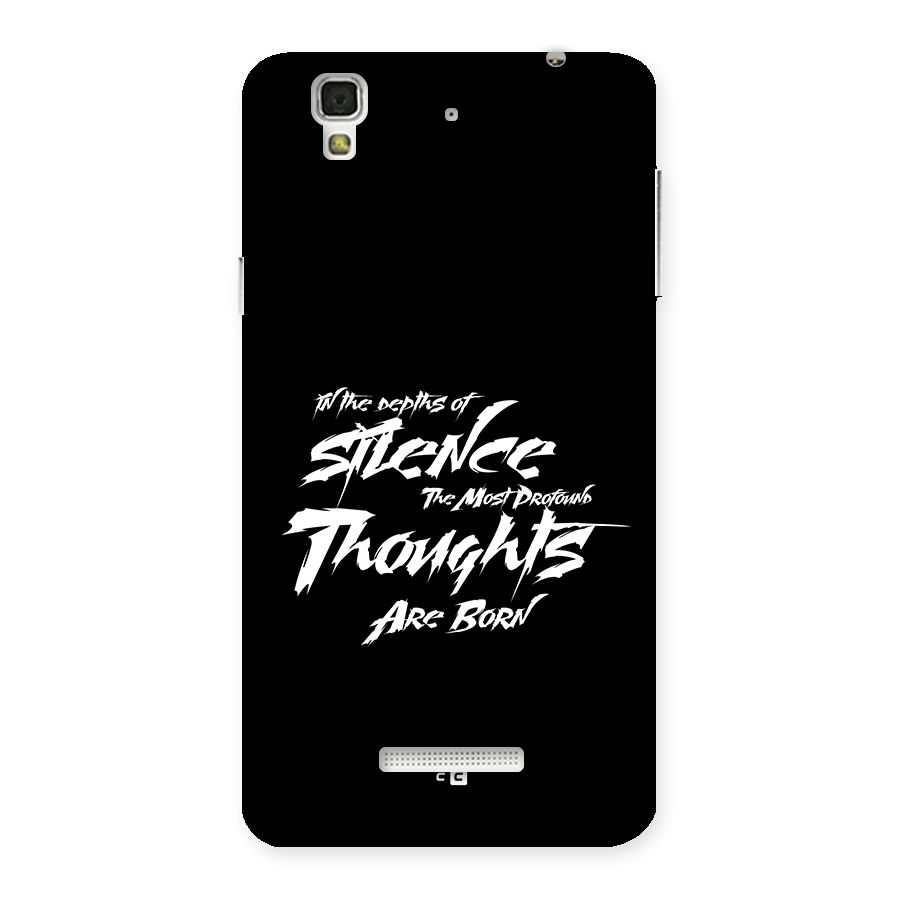 Silent Thoughts Back Case for Yureka