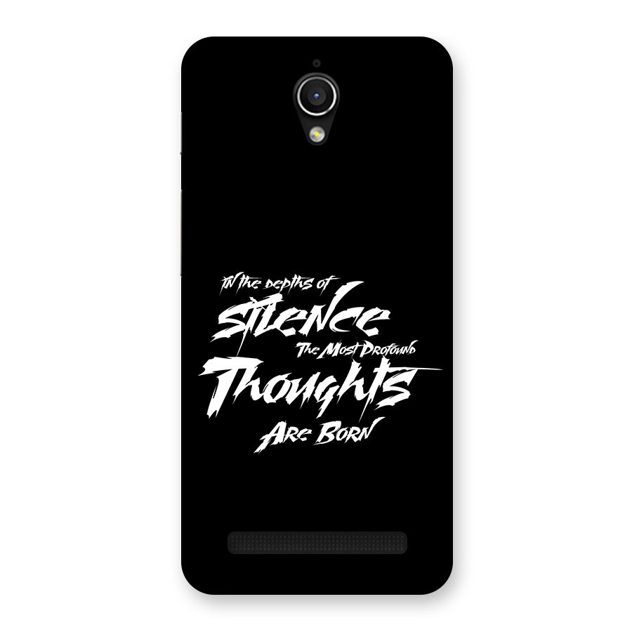 Silent Thoughts Back Case for Zenfone Go