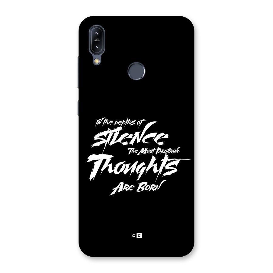 Silent Thoughts Back Case for Zenfone Max M2